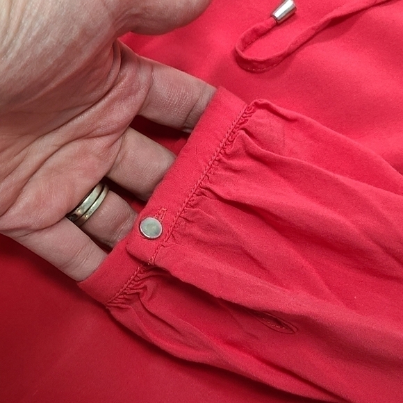 DALIA Coral Res Peasant Blouse - Size Medium - Picture 2 of 4